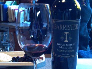 Wine tasting at Barrister