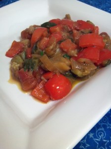 a dish of ratatouille