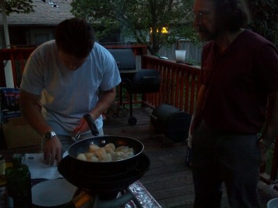 The Men Cooking Scallops